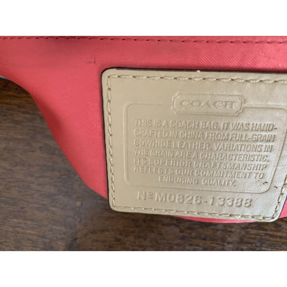 COACH 13388 Pristine! Bonnie Cashin Vintage tan two-tone leather foldover bag - Picture 8 of 9